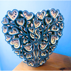 3D-Mandala „Mutterliebe“ – Dekoratives Kunstobjekt