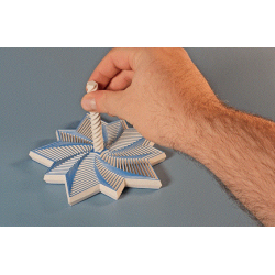 Stern-Fidget Spinner mit Griff – 3D-gedrucktes Stress-Spielzeug