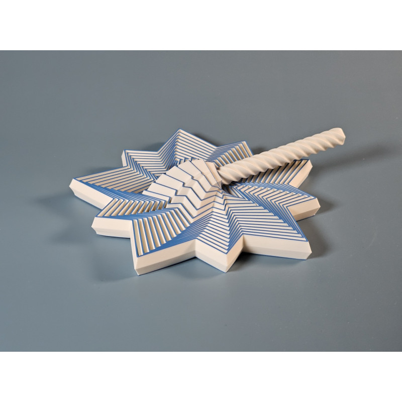 Stern-Fidget Spinner mit Griff – 3D-gedrucktes Stress-Spielzeug