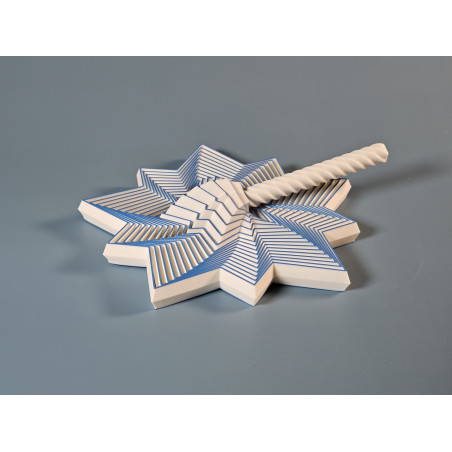 Stern-Fidget Spinner mit Griff – 3D-gedrucktes Stress-Spielzeug