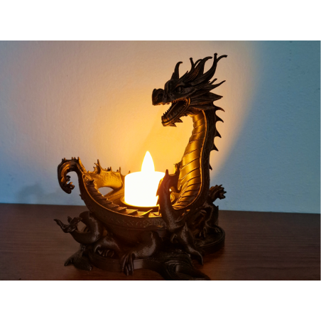 3D-Drachenlampe – Dekorative LED-Lampe für Zuhause