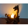 3D-Drachenlampe – Dekorative LED-Lampe für Zuhause
